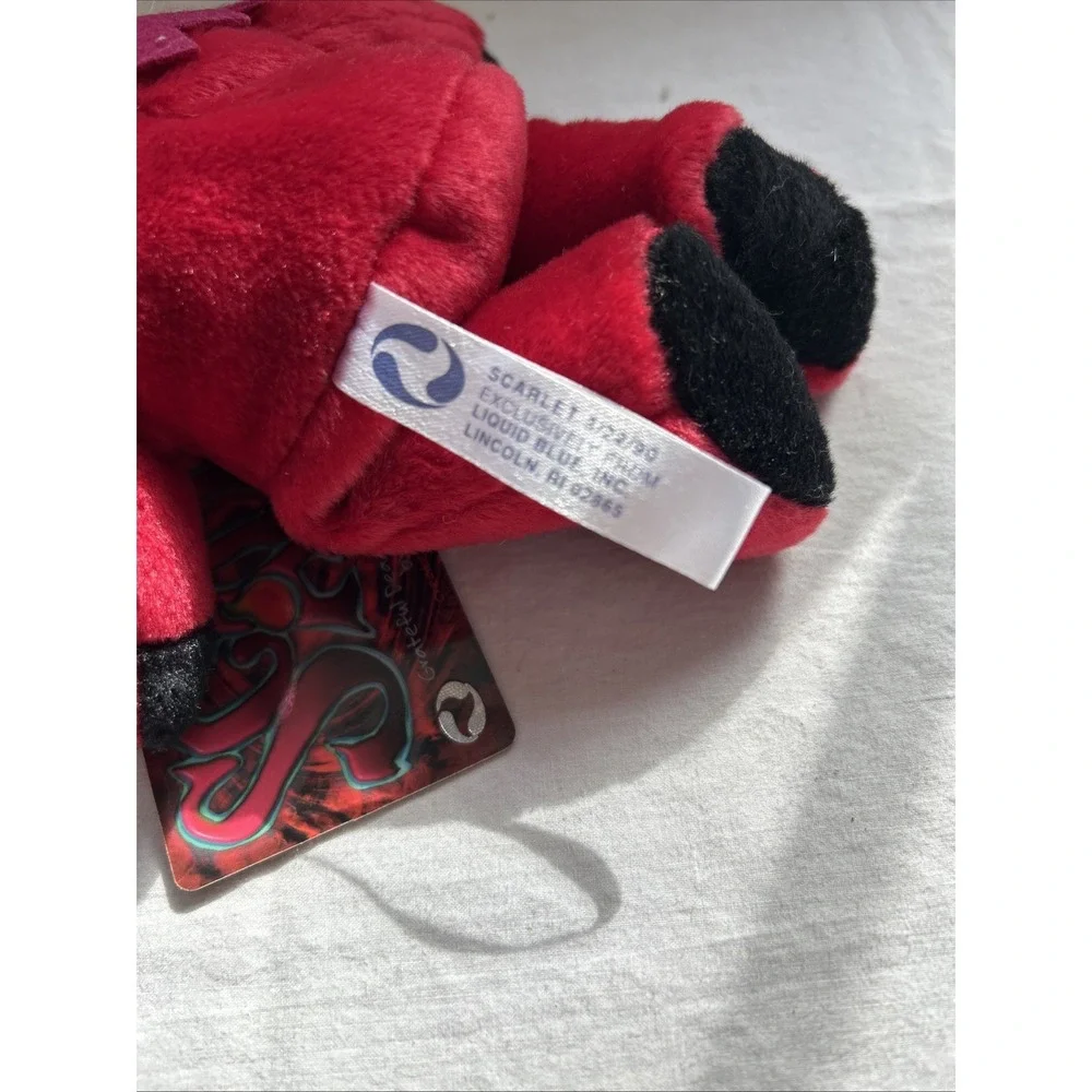 1999 Grateful‎ Dead Beanie Red Scarlet Bear Plush Doll Collectible 3/22/90